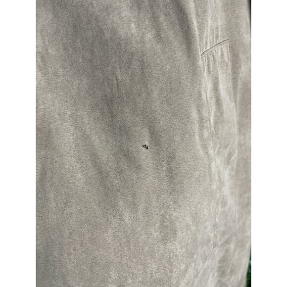 Vintage 90s London Fog Faux Suede Tan Trench Coat Size 8 Button Down w/Hood - Picture 15 of 15